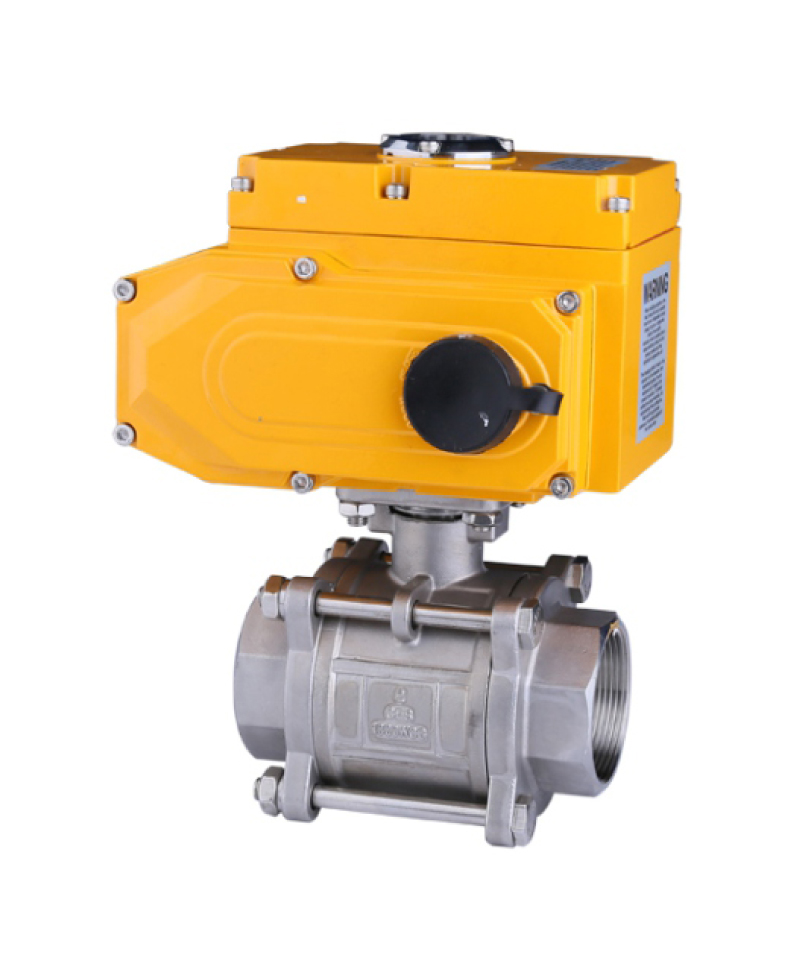 二位二通三片式电动球阀 DQ83